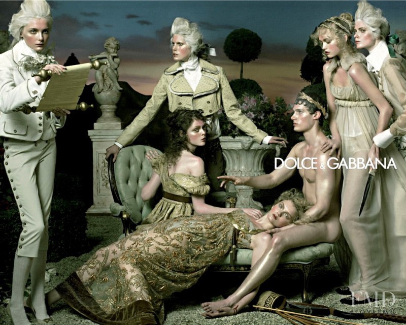 Coco Rocha featured in  the Dolce & Gabbana advertisement for Autumn/Winter 2006