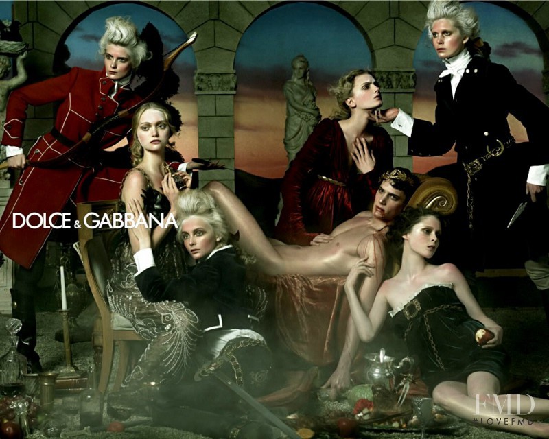 Coco Rocha featured in  the Dolce & Gabbana advertisement for Autumn/Winter 2006