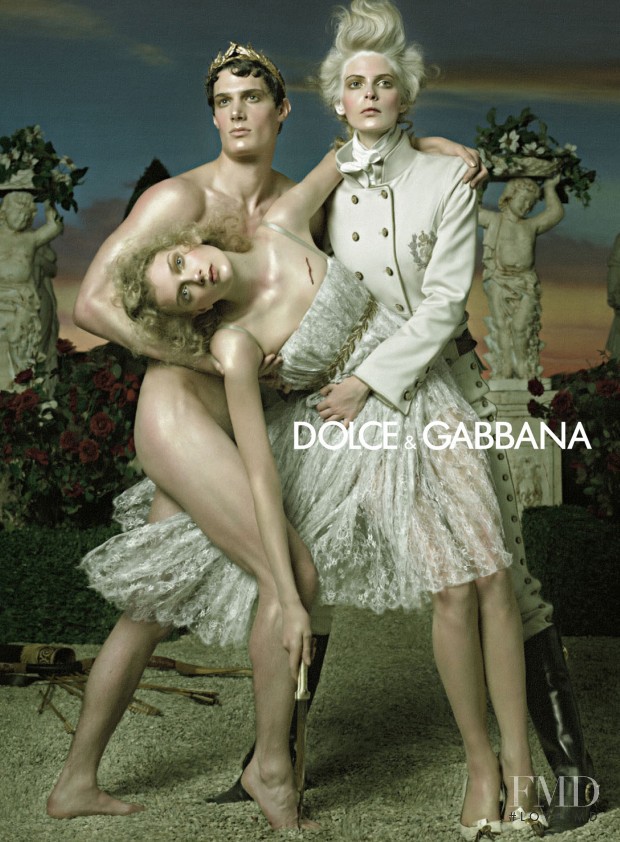 Julia Stegner featured in  the Dolce & Gabbana advertisement for Autumn/Winter 2006