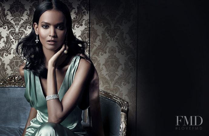 Liya Kebede featured in  the Tiffany & Co. advertisement for Spring/Summer 2013