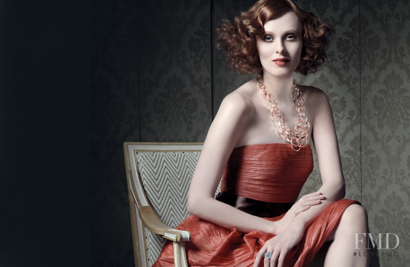Karen Elson featured in  the Tiffany & Co. advertisement for Spring/Summer 2013
