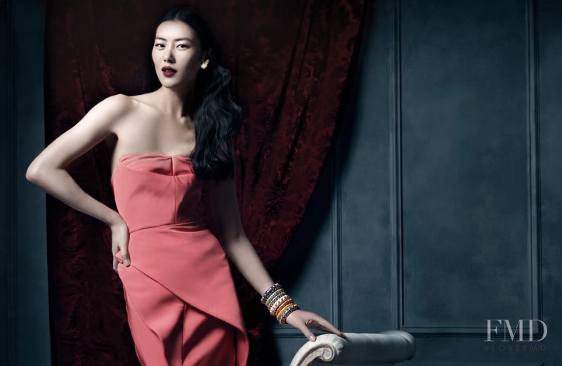 Liu Wen featured in  the Tiffany & Co. advertisement for Spring/Summer 2013