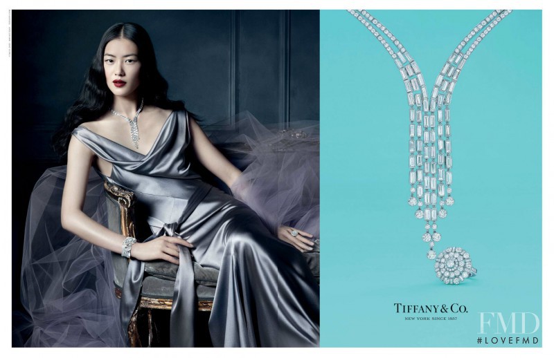 Liu Wen featured in  the Tiffany & Co. advertisement for Spring/Summer 2013