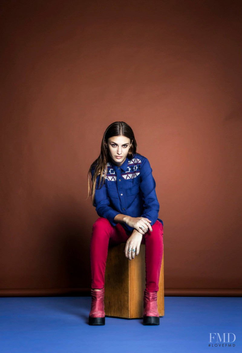 Mia Flores Pirán featured in  the Estancias Chiripa lookbook for Autumn/Winter 2014