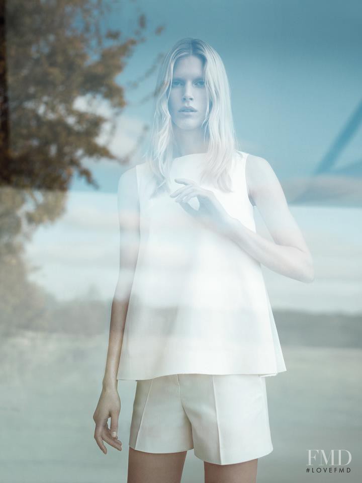 Iselin Steiro featured in  the Cos Sweden advertisement for Spring/Summer 2013