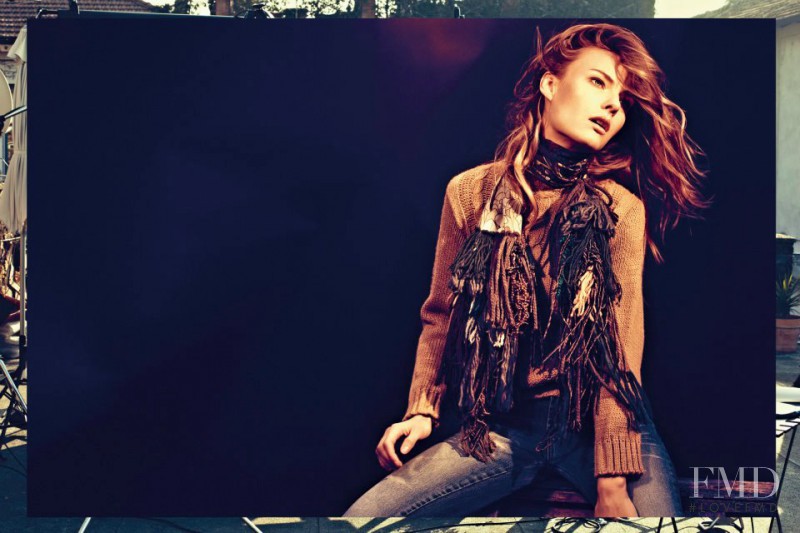 Ania Kisiel featured in  the Estancias Chiripa advertisement for Autumn/Winter 2012