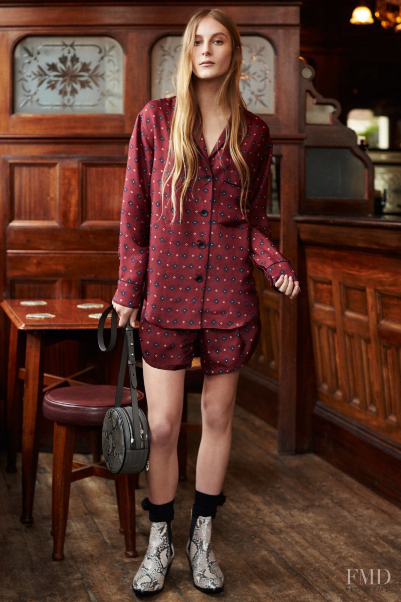 Olympia Campbell featured in  the rag & bone lookbook for Pre-Fall 2015