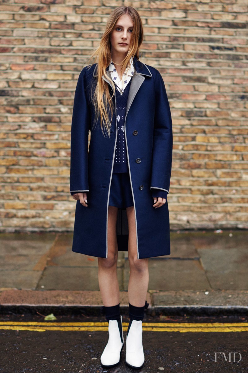 Olympia Campbell featured in  the rag & bone lookbook for Pre-Fall 2015