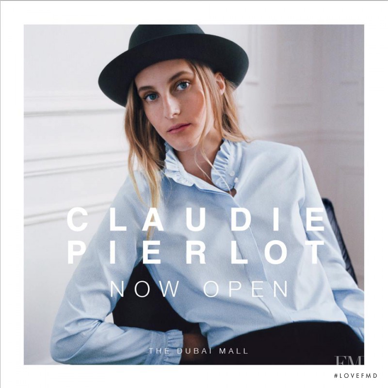 Olympia Campbell featured in  the Claudie Pierlot advertisement for Autumn/Winter 2015