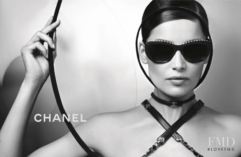 Laetitia Casta featured in  the Chanel Eyewear advertisement for Spring/Summer 2013