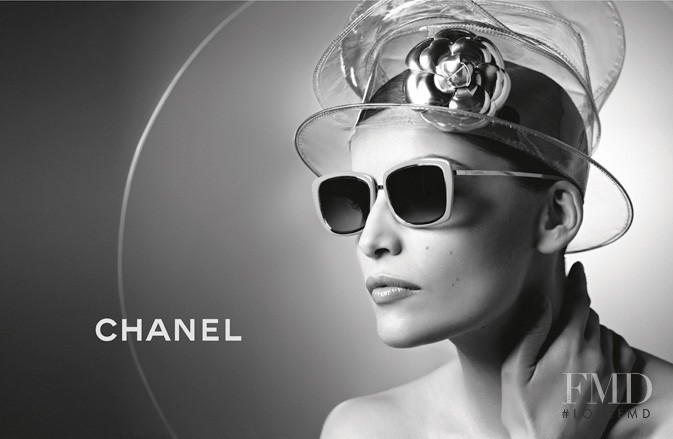 Laetitia Casta featured in  the Chanel Eyewear advertisement for Spring/Summer 2013