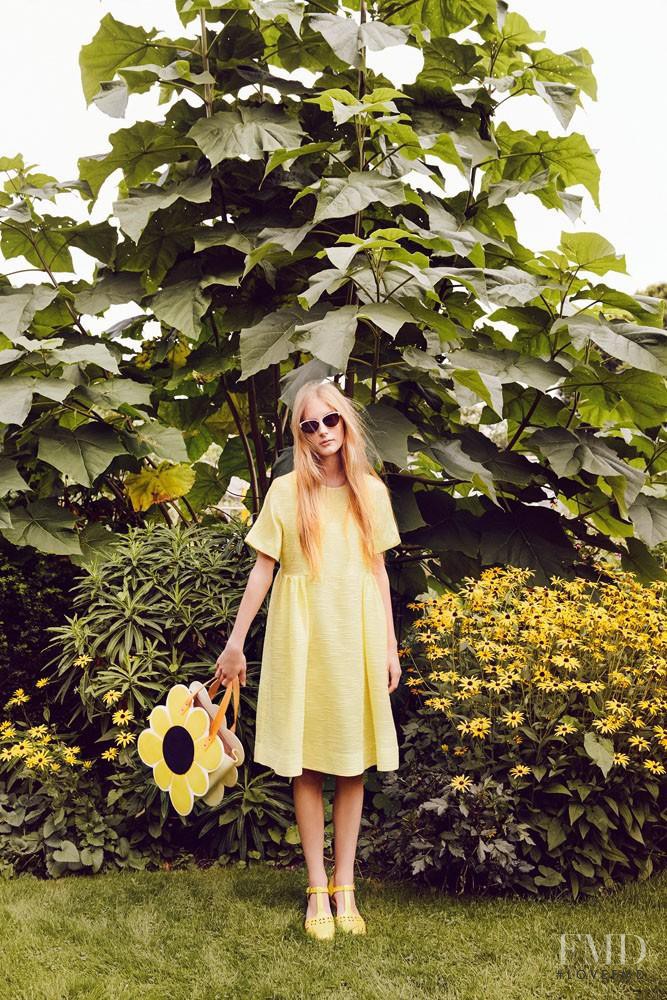 Olympia Campbell featured in  the Orla Kiely advertisement for Spring/Summer 2015