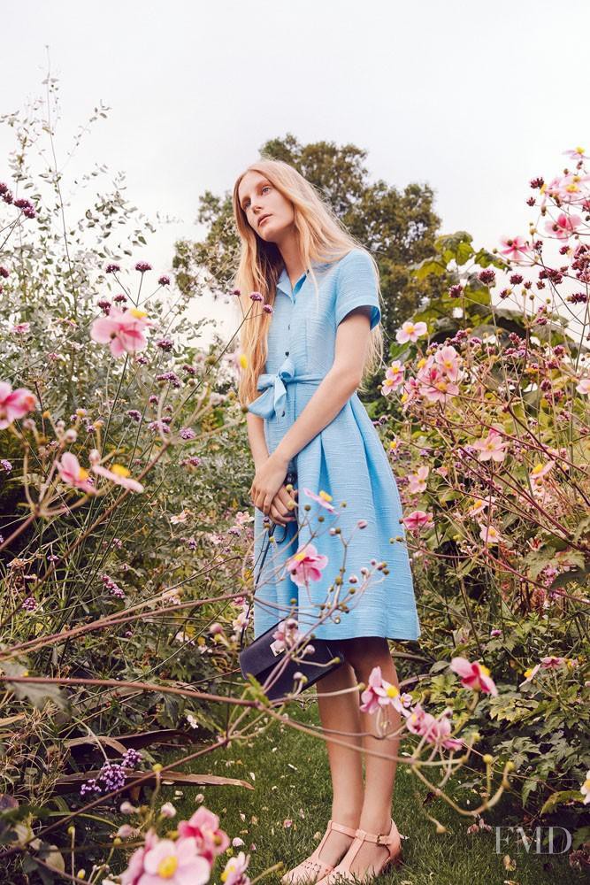 Olympia Campbell featured in  the Orla Kiely advertisement for Spring/Summer 2015