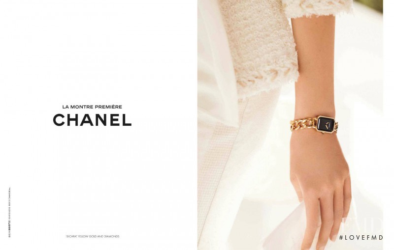 Sigrid Agren featured in  the Chanel Watches Première advertisement for Spring/Summer 2013