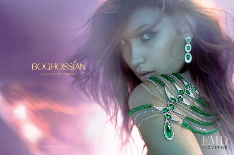 Bella Hadid featured in  the Boghossian advertisement for Autumn/Winter 2015