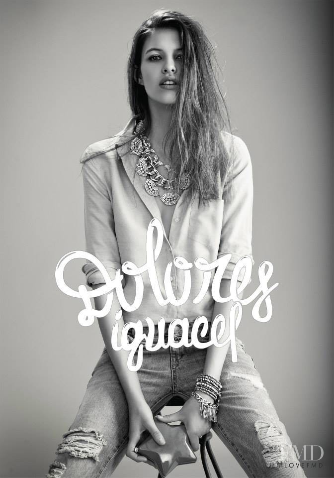 Araceli Canton featured in  the Dolores Iguacel advertisement for Spring/Summer 2013