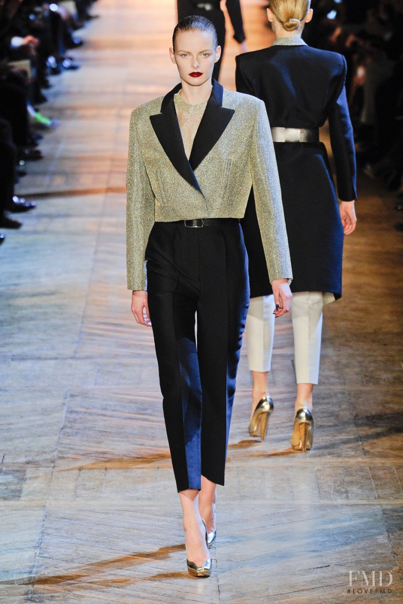 Elza Luijendijk Matiz featured in  the Saint Laurent fashion show for Autumn/Winter 2012