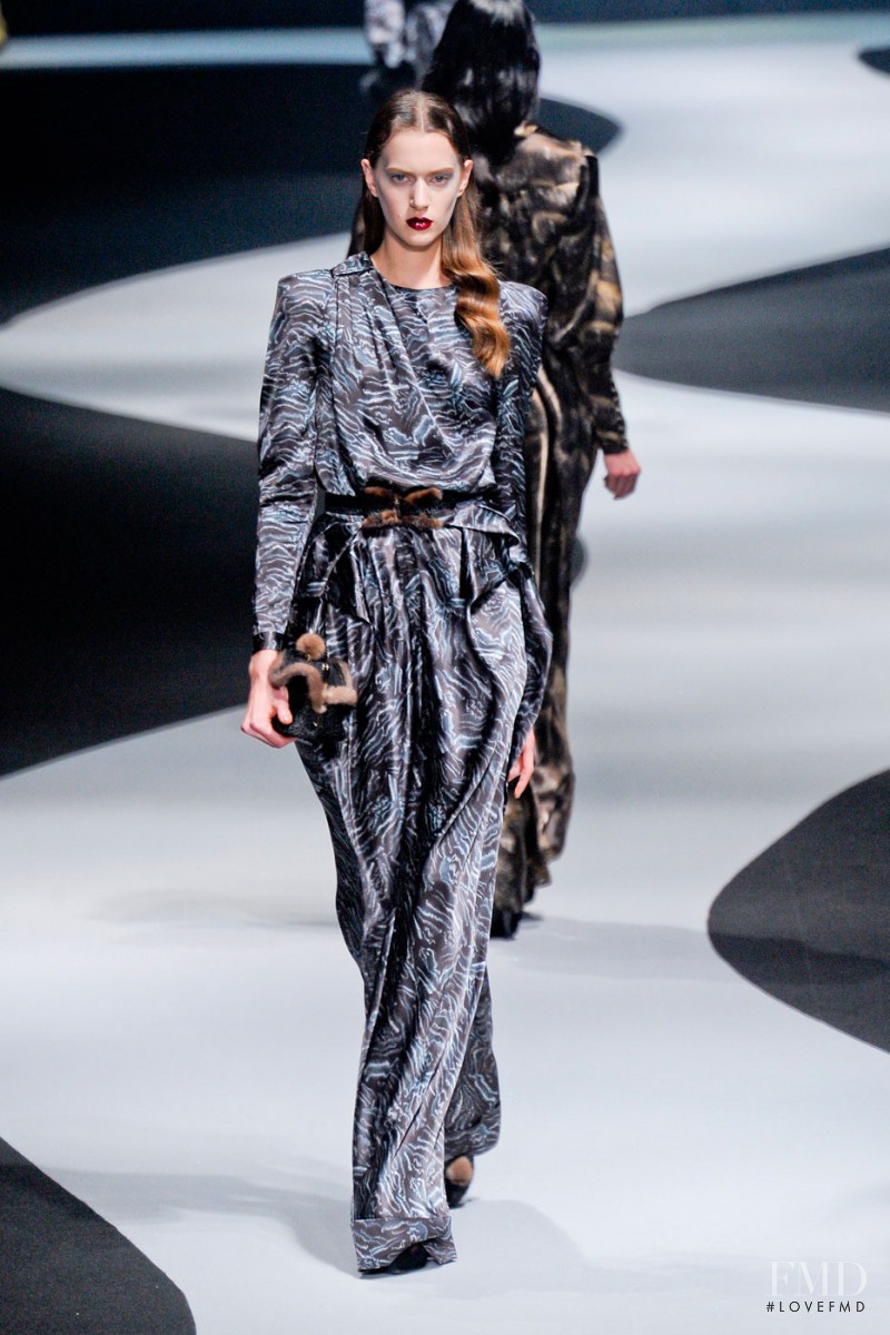 Carla Gebhart featured in  the Viktor & Rolf fashion show for Autumn/Winter 2012