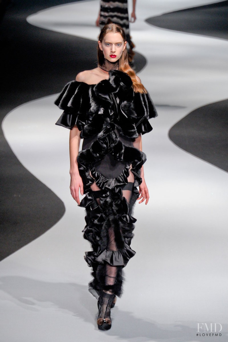 Carla Gebhart featured in  the Viktor & Rolf fashion show for Autumn/Winter 2012