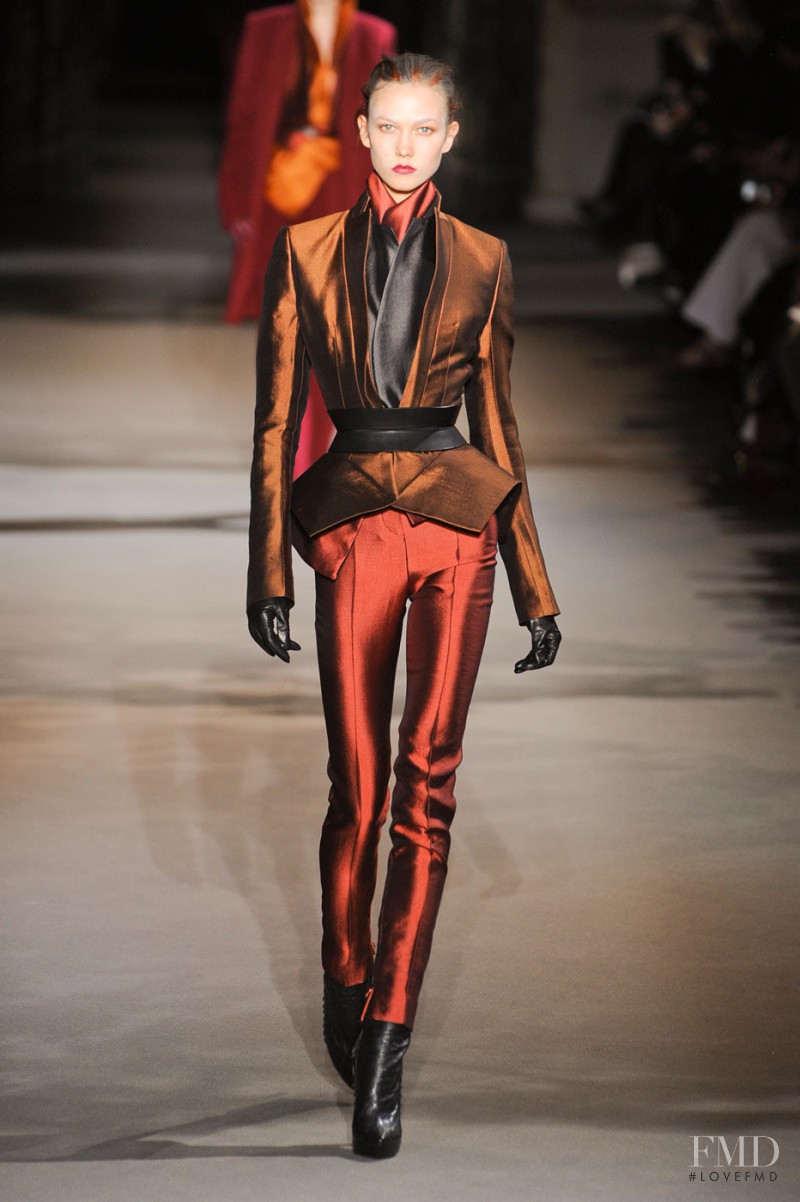 Karlie Kloss featured in  the Haider Ackermann fashion show for Autumn/Winter 2012