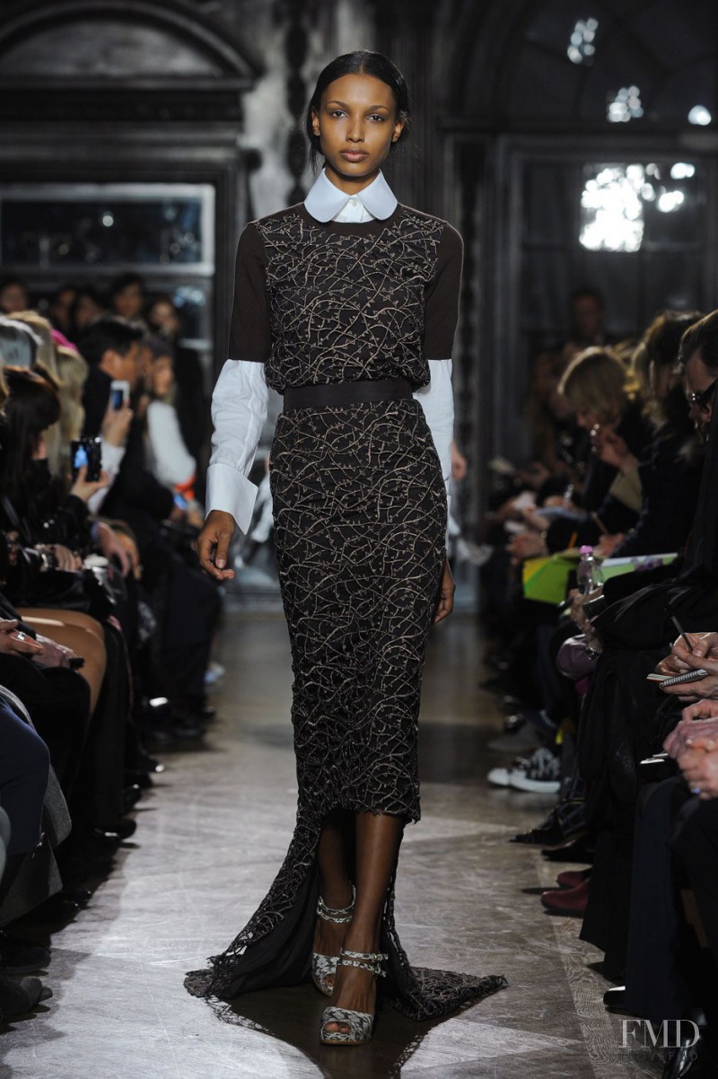 Jasmine Tookes featured in  the Giles fashion show for Autumn/Winter 2012