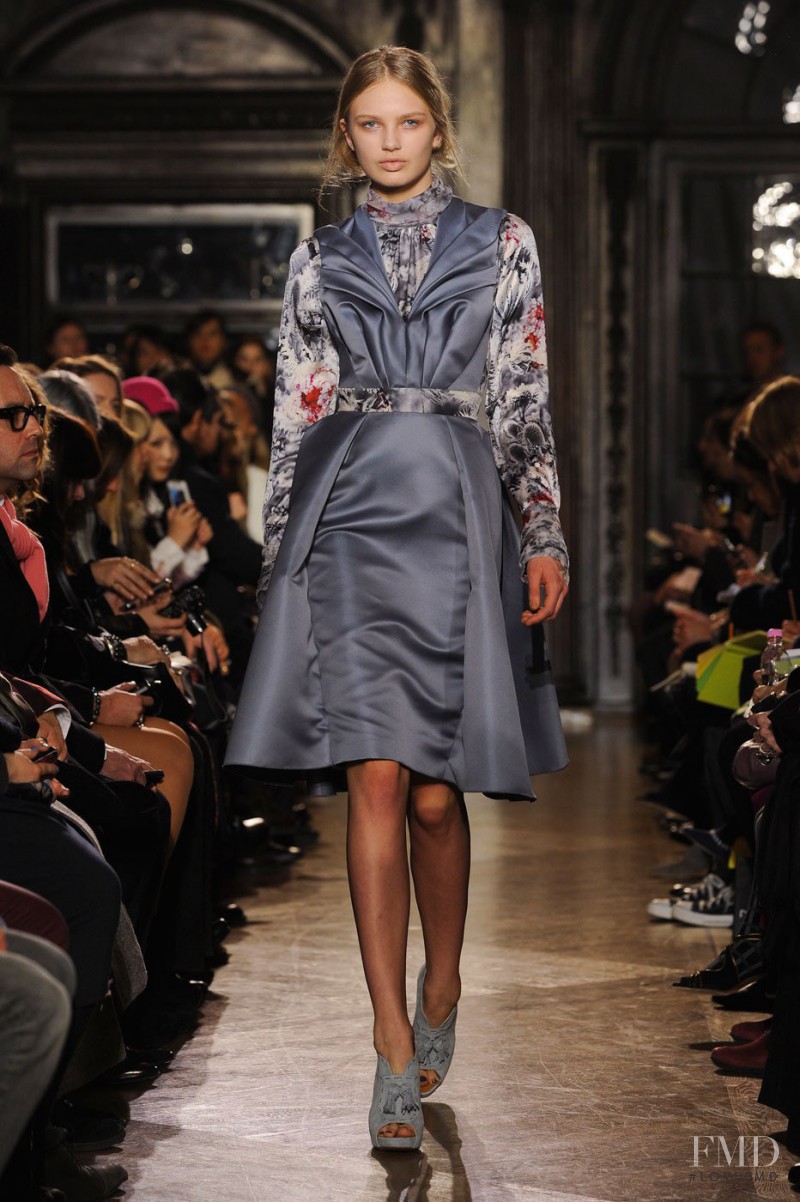 Romee Strijd featured in  the Giles fashion show for Autumn/Winter 2012