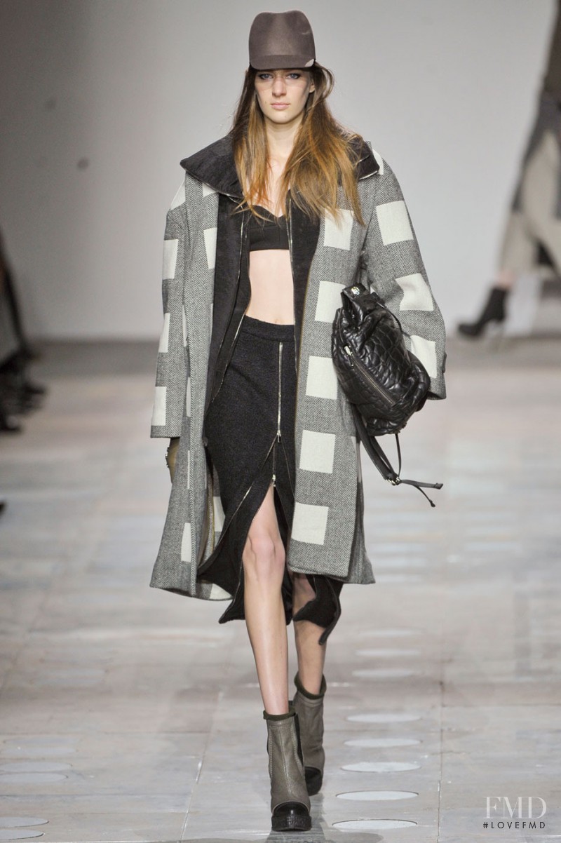 Carla Gebhart featured in  the Topshop fashion show for Autumn/Winter 2012