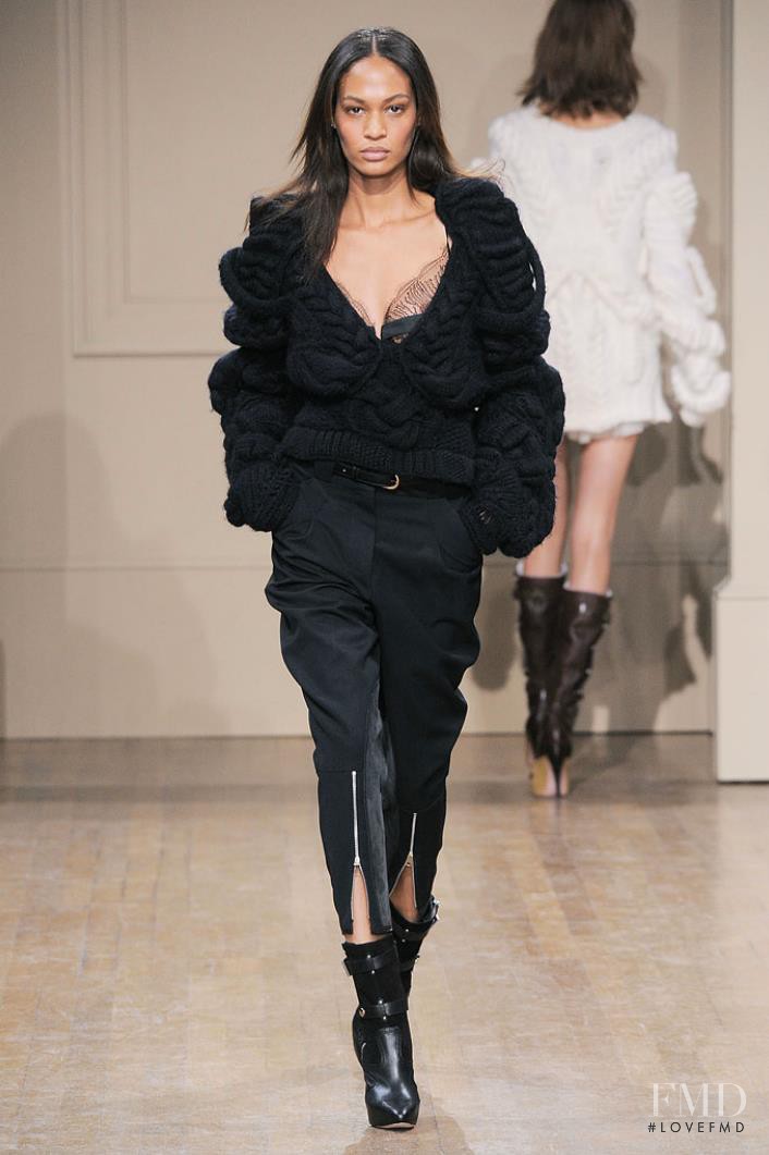Joan Smalls featured in  the Julien Macdonald fashion show for Autumn/Winter 2010