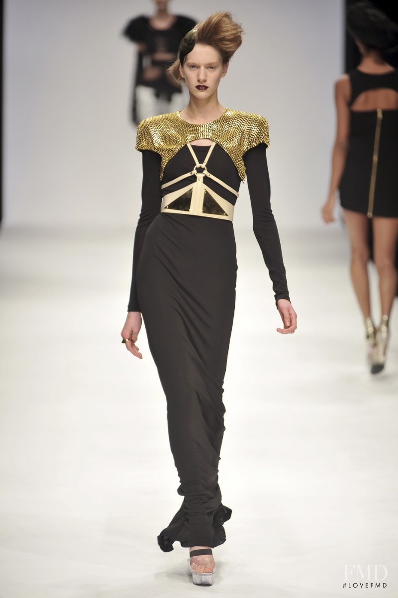 Carla Gebhart featured in  the Sass & Bide fashion show for Autumn/Winter 2010