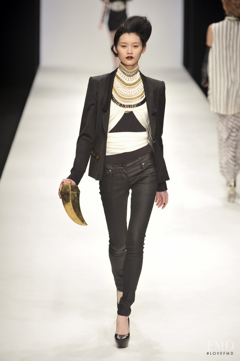 Ming Xi featured in  the Sass & Bide fashion show for Autumn/Winter 2010