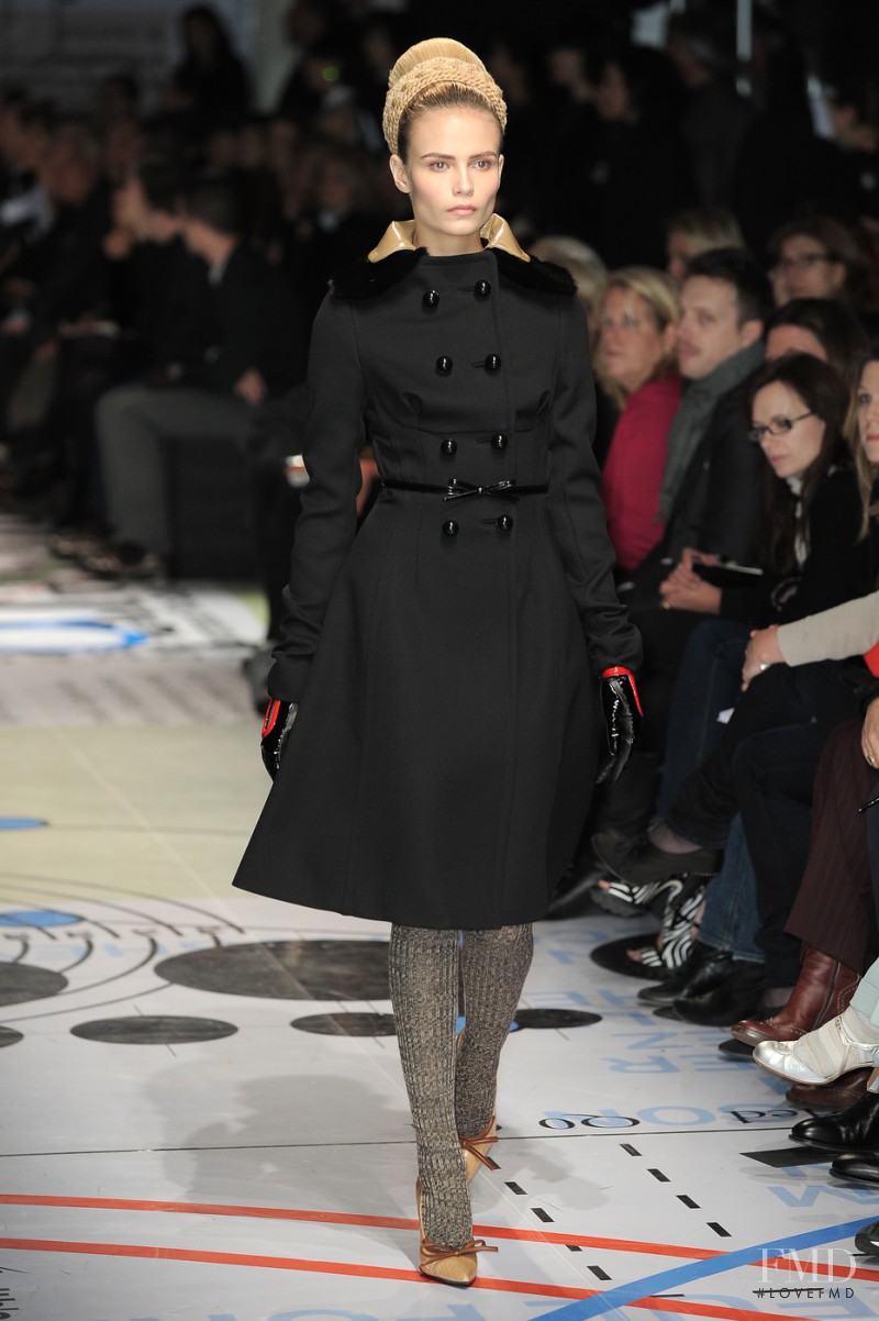 Natasha Poly featured in  the Prada fashion show for Autumn/Winter 2010