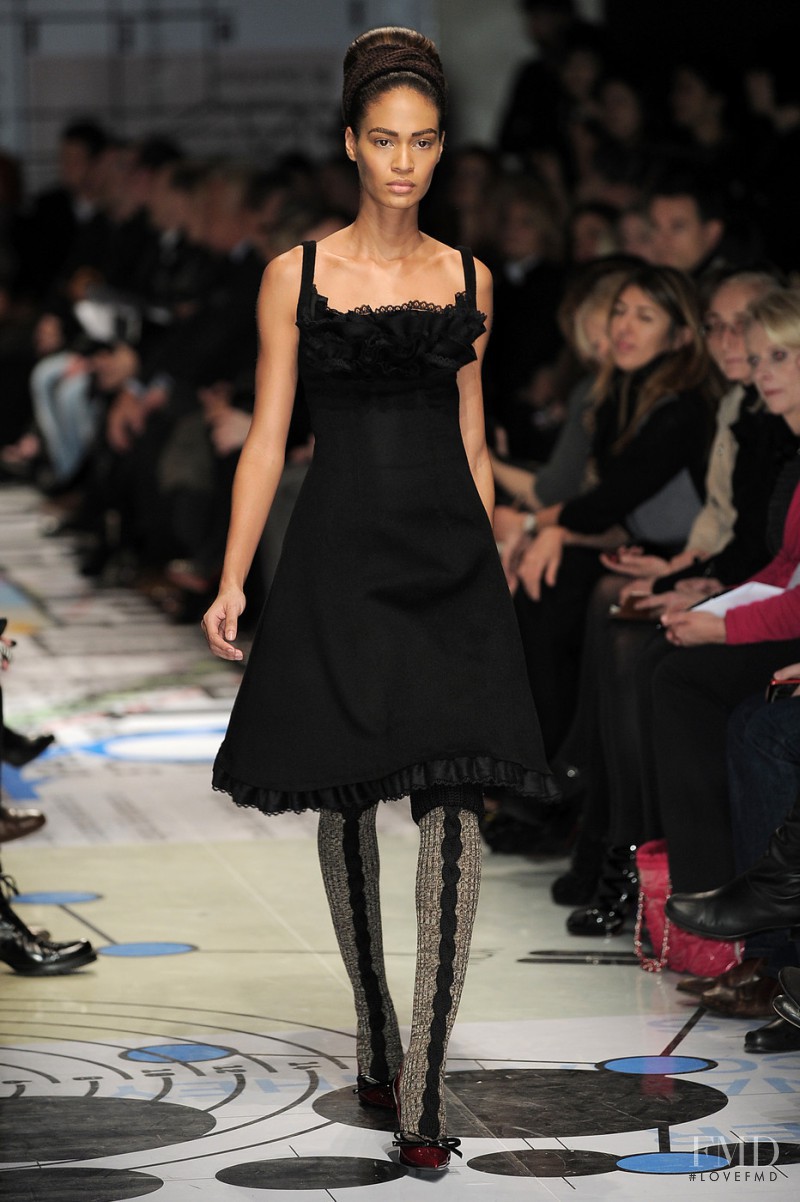 Joan Smalls featured in  the Prada fashion show for Autumn/Winter 2010