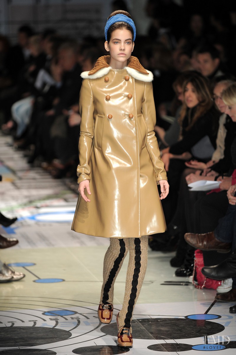 Barbara Palvin featured in  the Prada fashion show for Autumn/Winter 2010