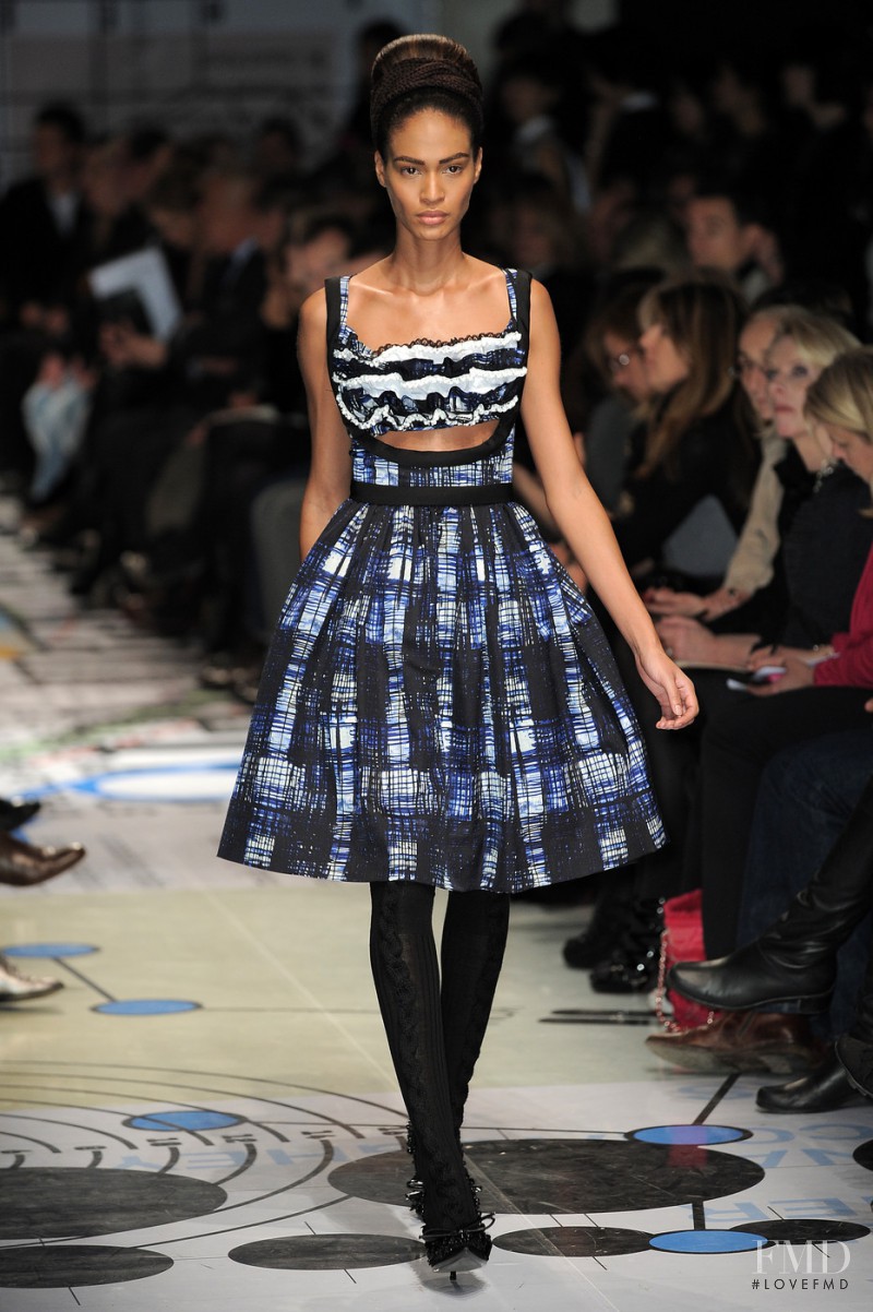 Joan Smalls featured in  the Prada fashion show for Autumn/Winter 2010
