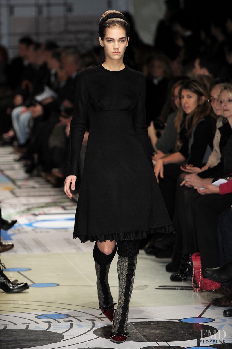 Samantha Gradoville featured in  the Prada fashion show for Autumn/Winter 2010