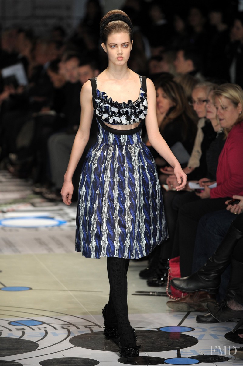Lindsey Wixson featured in  the Prada fashion show for Autumn/Winter 2010