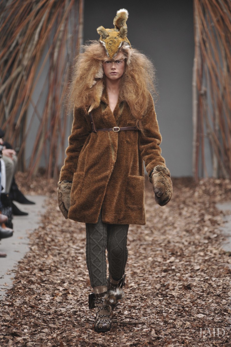Julia Hafstrom featured in  the Topshop fashion show for Autumn/Winter 2010