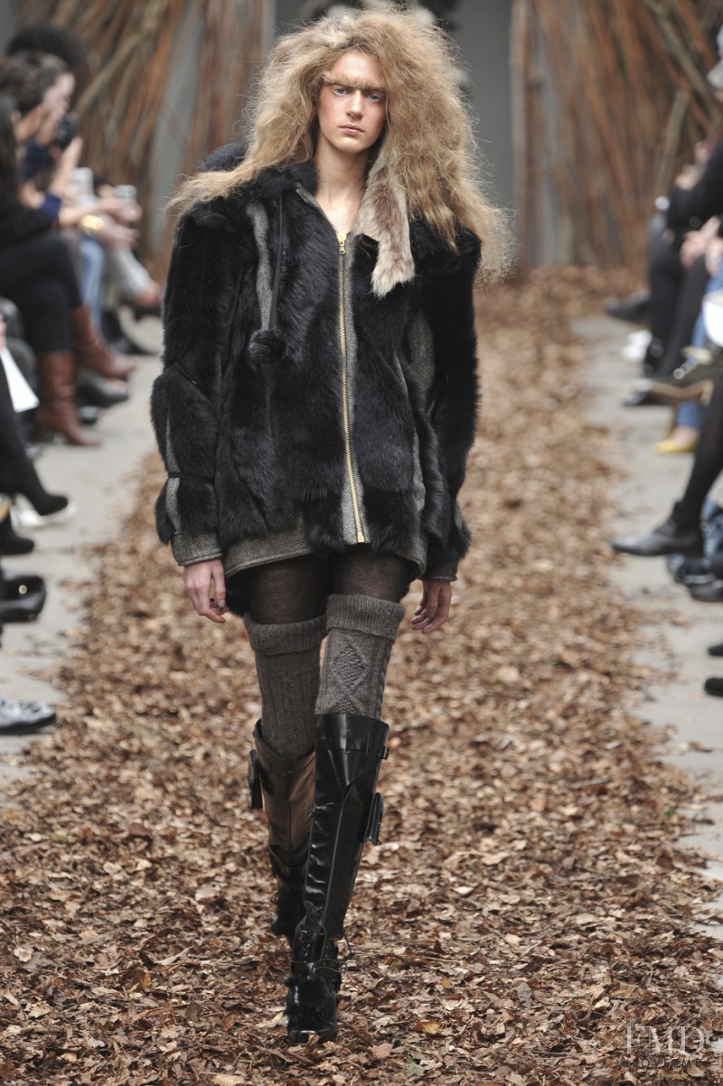 Carla Gebhart featured in  the Topshop fashion show for Autumn/Winter 2010