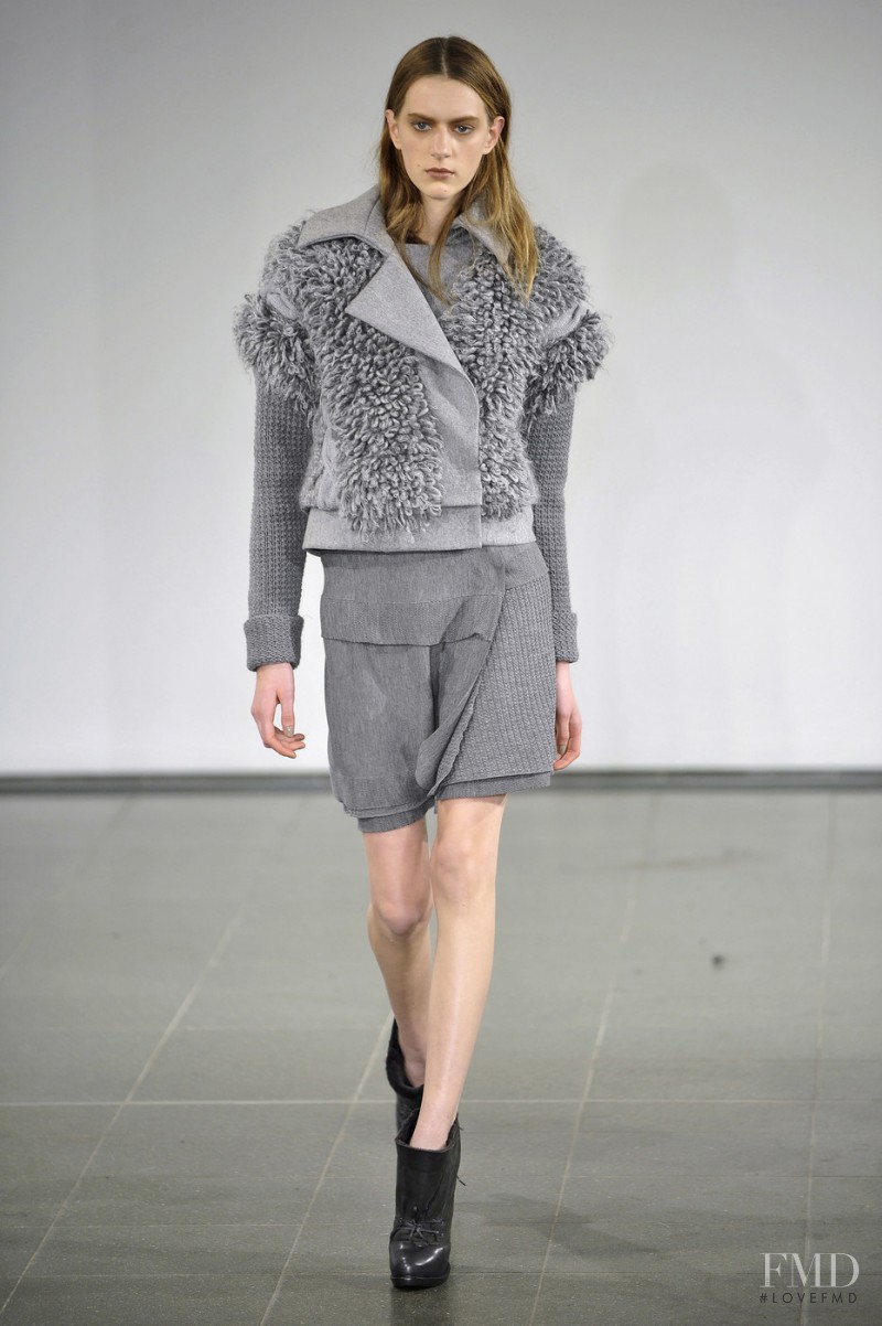 Carla Gebhart featured in  the Pringle of Scotland fashion show for Autumn/Winter 2010
