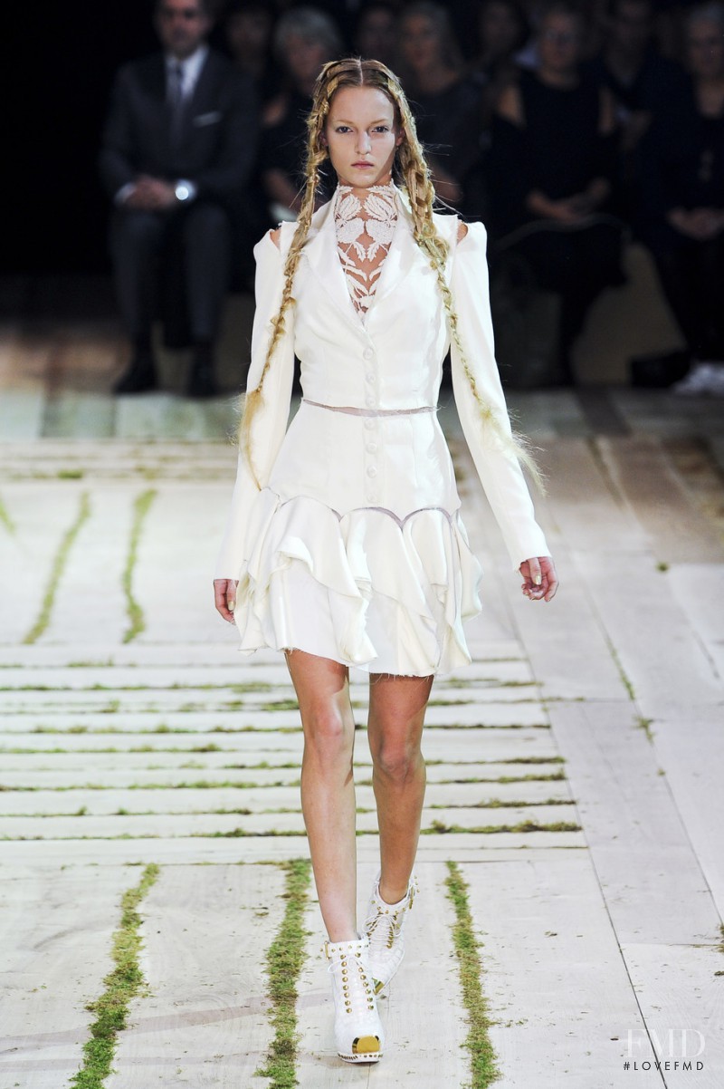 Theres Alexandersson featured in  the Alexander McQueen fashion show for Spring/Summer 2011