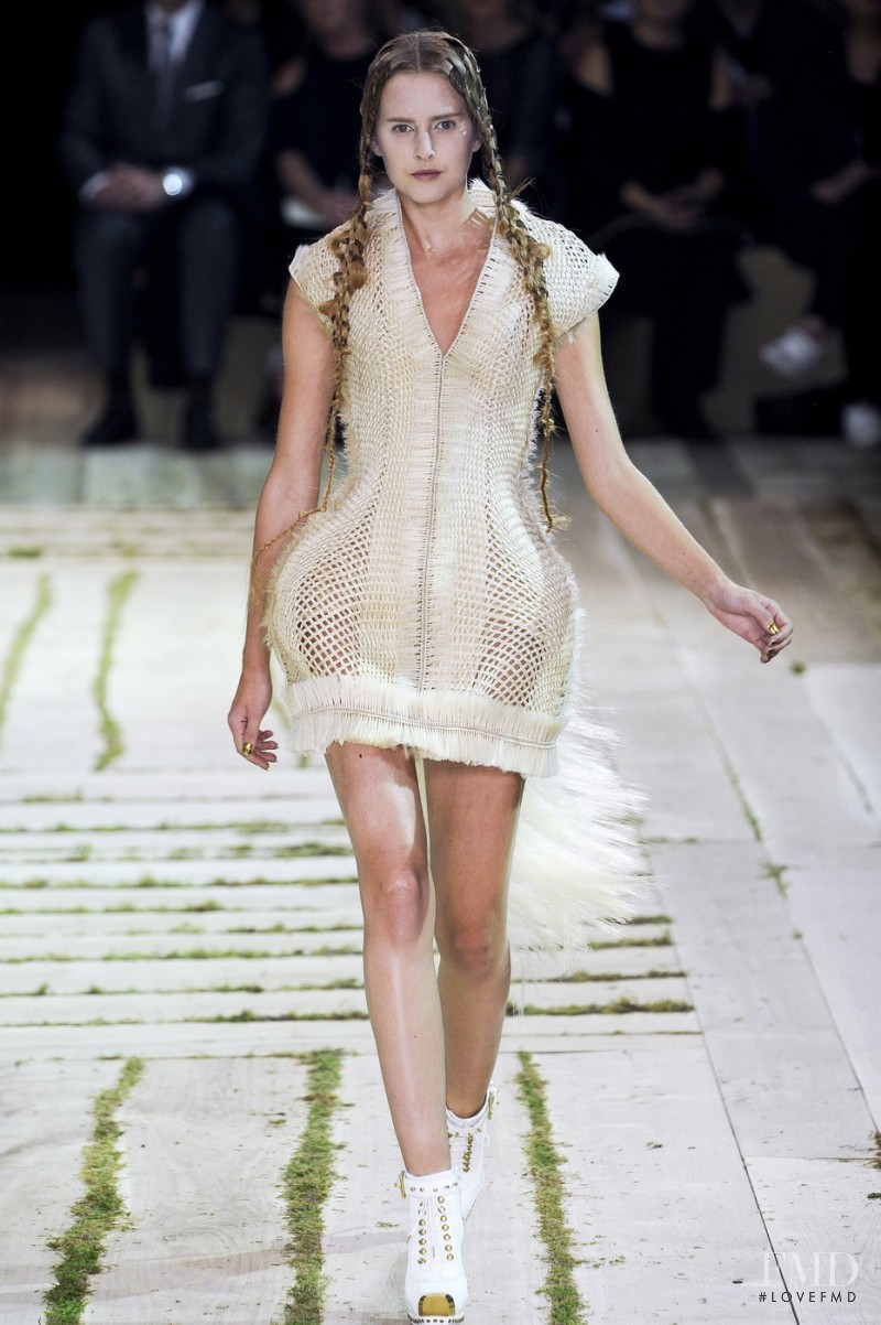 Lisanne de Jong featured in  the Alexander McQueen fashion show for Spring/Summer 2011