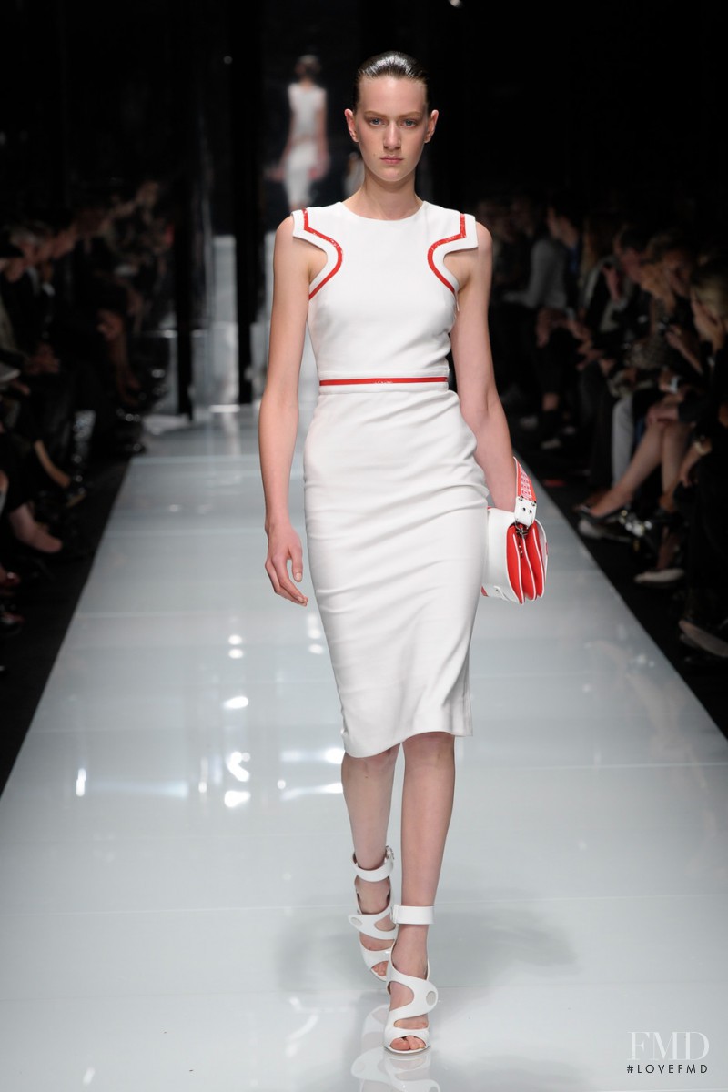 Carla Gebhart featured in  the Versace fashion show for Spring/Summer 2011