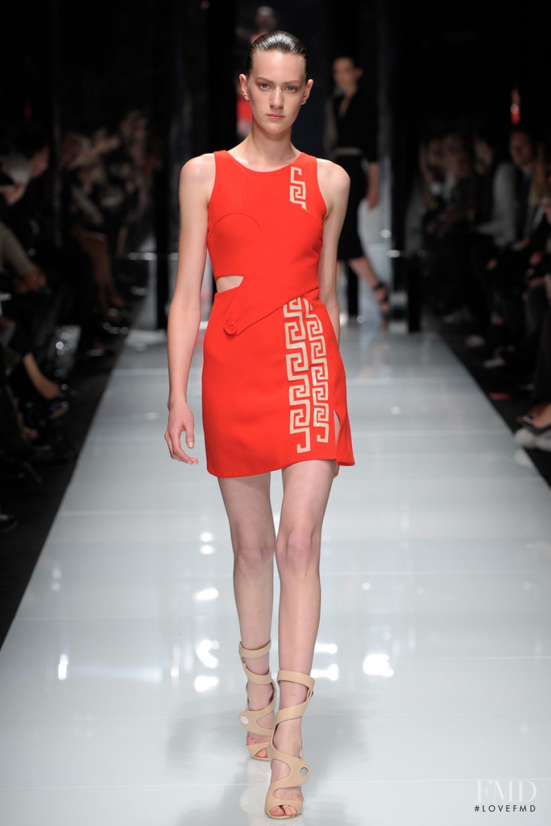 Carla Gebhart featured in  the Versace fashion show for Spring/Summer 2011
