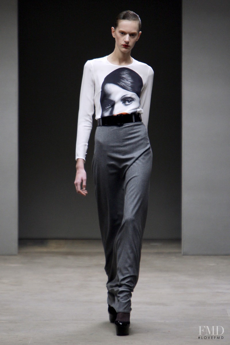 Carla Gebhart featured in  the Richard Nicoll fashion show for Autumn/Winter 2010