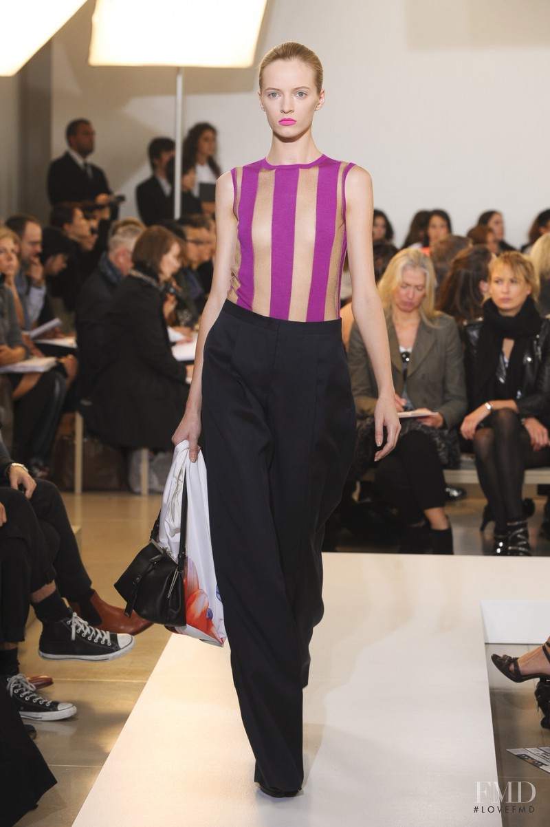 Daria Strokous featured in  the Jil Sander fashion show for Spring/Summer 2011