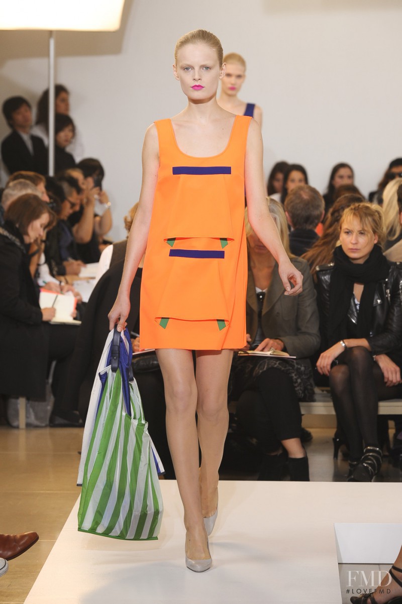 Hanne Gaby Odiele featured in  the Jil Sander fashion show for Spring/Summer 2011