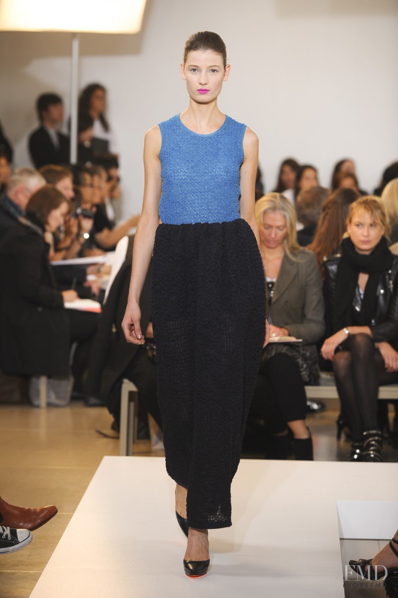 Débora Müller featured in  the Jil Sander fashion show for Spring/Summer 2011