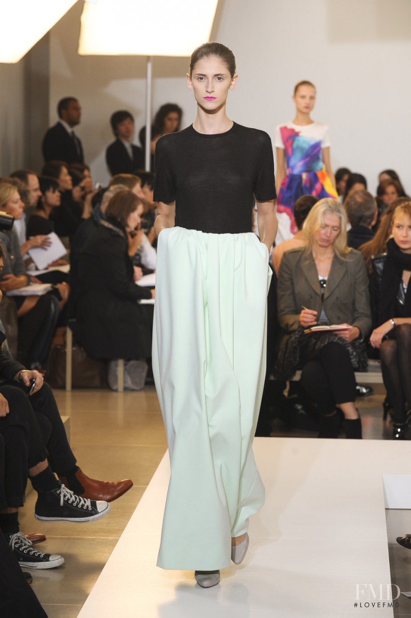 Daiane Conterato featured in  the Jil Sander fashion show for Spring/Summer 2011