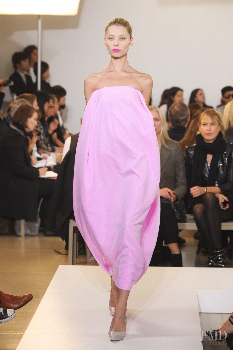 Vika Falileeva featured in  the Jil Sander fashion show for Spring/Summer 2011