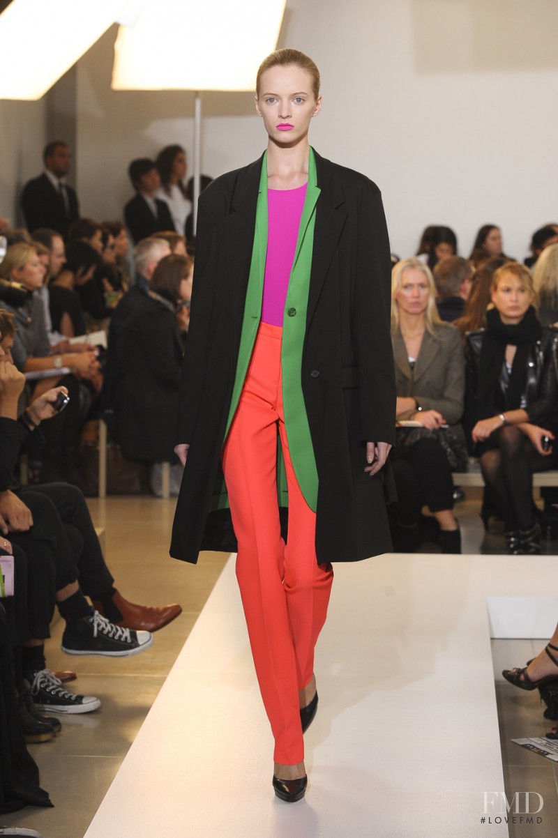 Daria Strokous featured in  the Jil Sander fashion show for Spring/Summer 2011